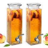 Kook Glass Drink Dispenser with Steel Spigot