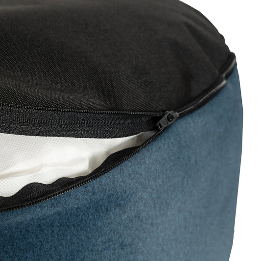 Qivuit Blue Foot Pouf