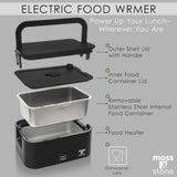 0.9L Electric Heated Lunch Box 80W – Stainless Steel