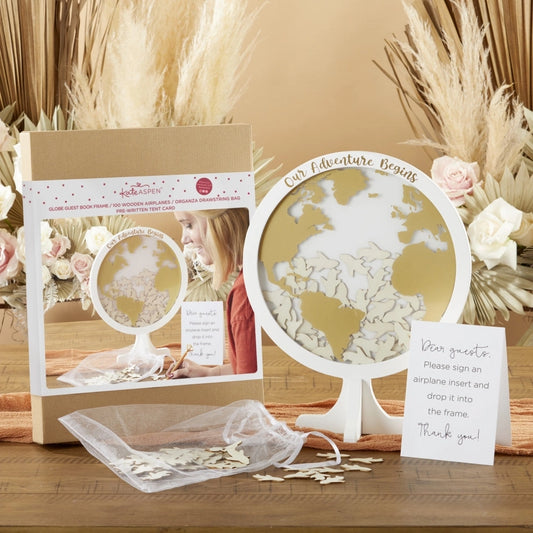 Wedding Guest Book Alternative - Globe