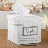 Rustic Wood Card Box