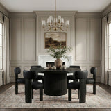 Atelier - Vegan Leather Upholstered Dining Chair (Set of 2) - Black Frame