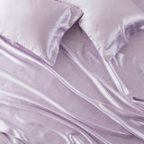 Wrinkle-Free Solid Satin Luxury Sheet Set, Lilac