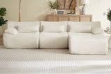 FLOVEX 110" 3-Seater Sofa with 1 Ottoman