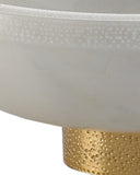 Valor Large White Marble Bowl