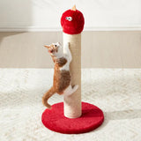 22" Cat Scratching Post, Sisal Cat Scratcher with Interactiv