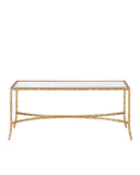 Gilt Twist Bronze Cocktail Table
