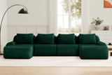 LAURENT 146" 4-Seater Sofa with 2 Ottomans