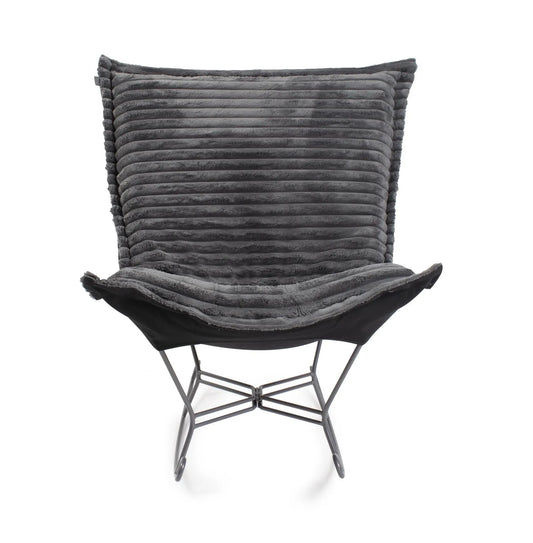 Puff Rocker Shar Pei Charcoal/Black