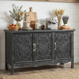 3-Door Accent Cabinet with Adjustable Shelves