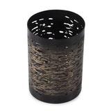 Golden Thread Medium Cylindrical Medium Candle Holder
