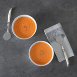 Laguiole Soup Spoons Set of 4 with Faux Ivory Handles