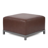 Axis Ottoman Avanti Pecan Titanium Frame