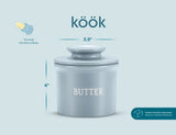 Kook Ceramic French Butter Keeper Dish