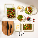 Kook 3-Piece Glass Food Storage Container Set