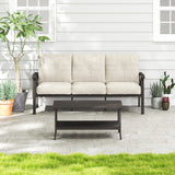 2 Piece Patio Conversation Set with Coffee Table