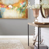 Wood & Metal Console Table