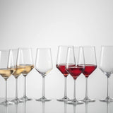 Pure 8pc Wine Set, 4 White and 4 Red Wine Glasses