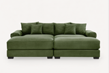 DESEO 92" Loveseat with 2 Ottomans