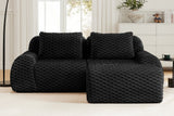 LAURENT 82" Loveseat with 1 Ottoman