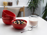 Kook Ceramic Cereal Bowls, 20 oz, Set of 6
