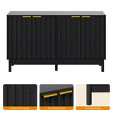55'' Buffet Cabinet with Storage, Fluted Sideboard with Door