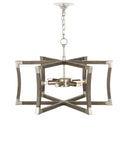 Bastian Small Gray Semi-Flush Mount