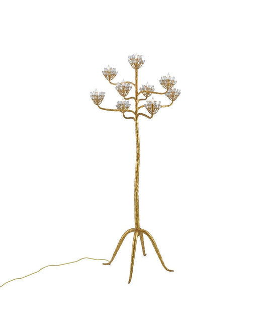Agave Americana Gold Floor Lamp