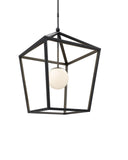 Denison Large Black Outdoor Lantern