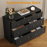7 Drawer Dresser, 47'' Wide Modern Chest of Drawers