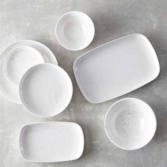 Camp White Rectangular Coupe Platter 11x7"