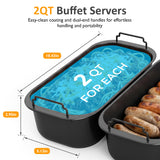 26QT/28QT Electric Roaster with Buffet Server