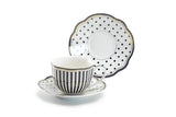 race Teaware Josephine Cup & Saucer Set of 2