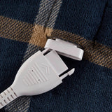 Plaid Shepra Velvety Heated Throw, Navy