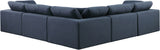 Comfy - 5 Piece Linen Modular Corner Sectional