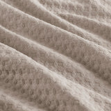 Waffle Weave Textured Duvet Cover Set, Neutral