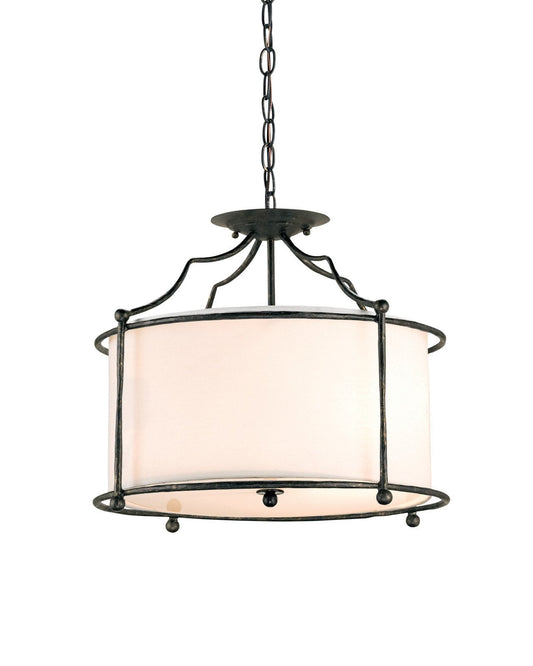Cachet Black Semi-Flush Mount