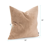 Pillow 20 x 20 Pana Sand - Down Alternative Insert