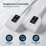 Microfiber 10 Heat Setting Heated Quilted Mattress Pad