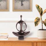 Abstract Yoga Silhouette Sculpture