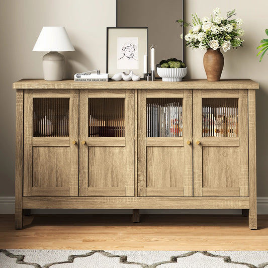 Sideboard Buffet Cabinet with Storage, 55''