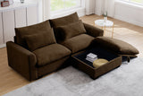 PERTH 86" Loveseat with 1 Ottoman