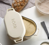 Kook 4 Qt Glass Pantry Canisters, Set of 2