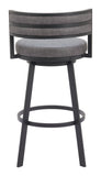 Gimsby Swivel Barstool Gray