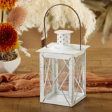 Luminous White Lantern Tea Light Holder Medium
