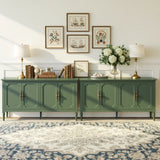 Console Cabinet, 59'' Mid Century Modern Pantry Cabinet