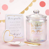Iridescent Wedding Wish Jar with Heart Cards