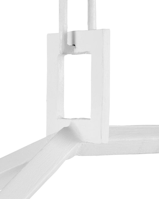 Denison Rectangular White Lantern