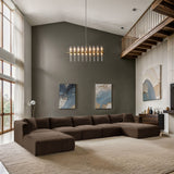 Shaggy - 6 Piece Modular Sectional With Chaise And Ottoman