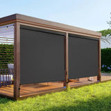 95% Uv Blockout Outdoor Roller Shades For Patio with Valance